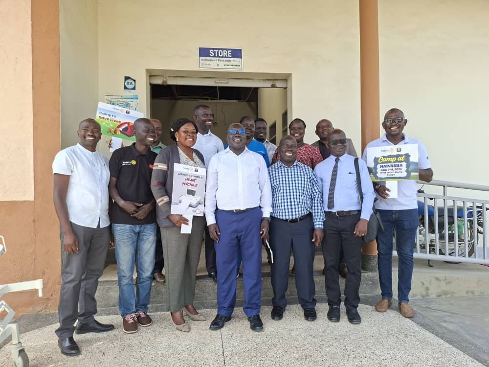 Arua Hospital ECG Machine Handover