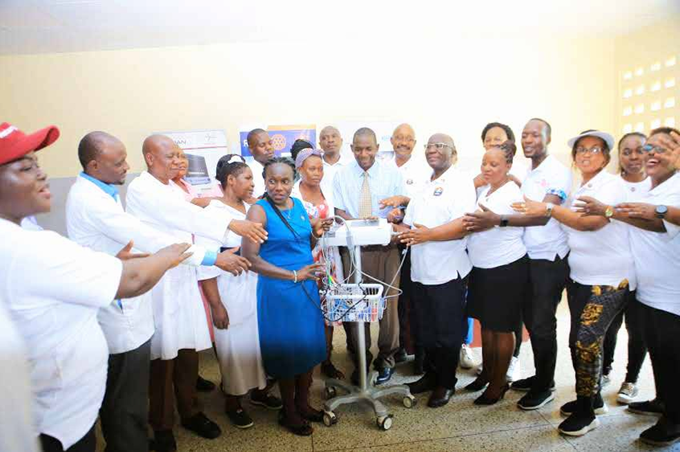 Donation of ECG machines